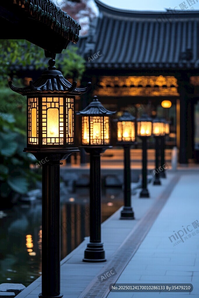 古風庭院燈