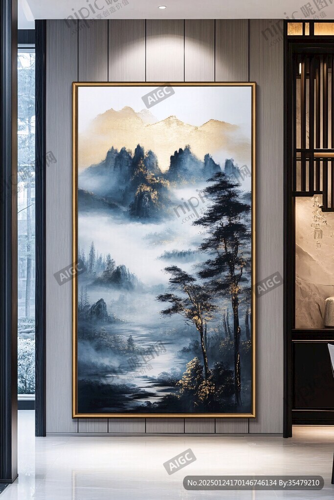 巨幅山水畫現(xiàn)代畫