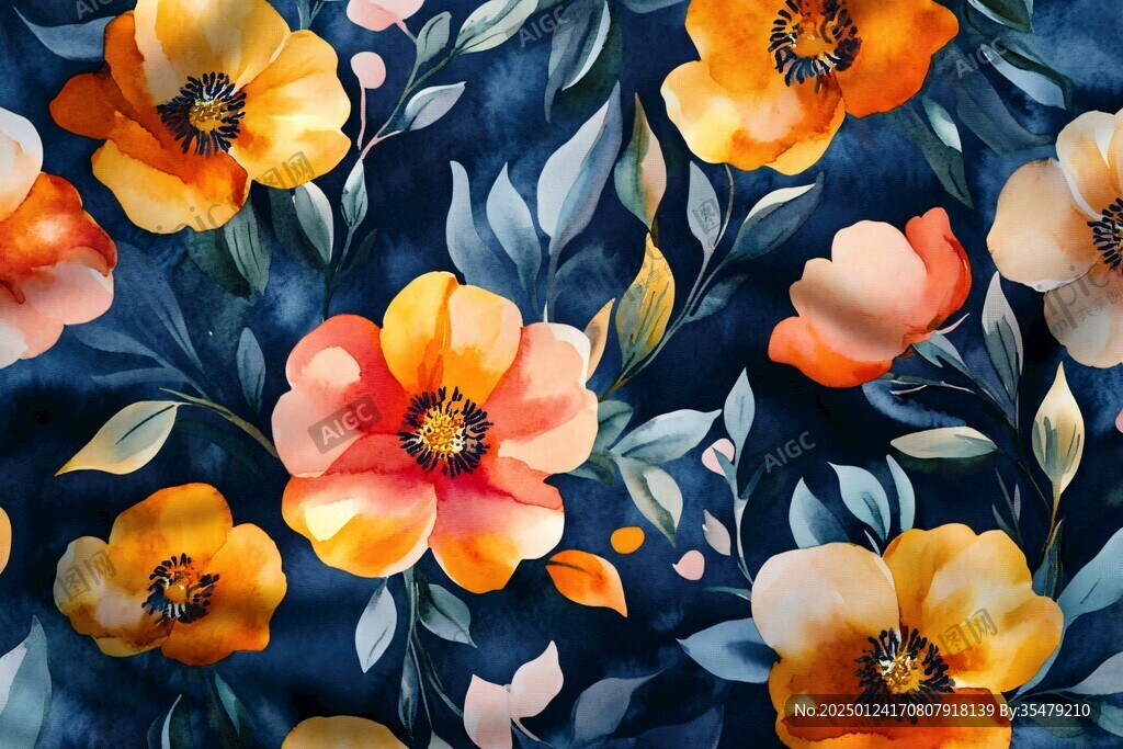 花朵軟膜背景
