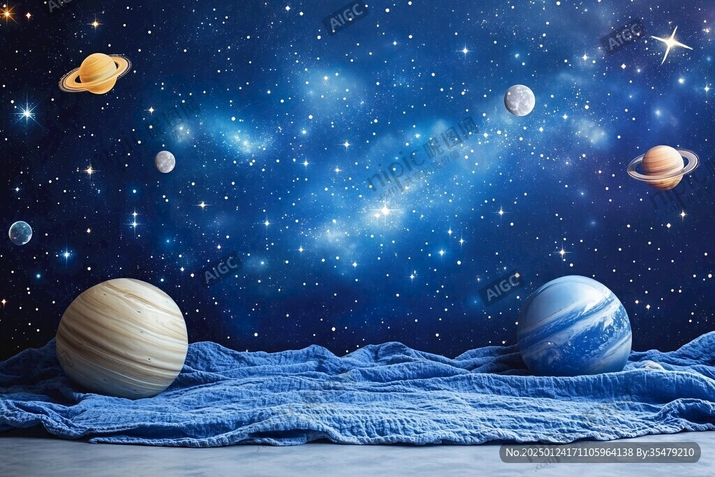 宇宙星球背景墻