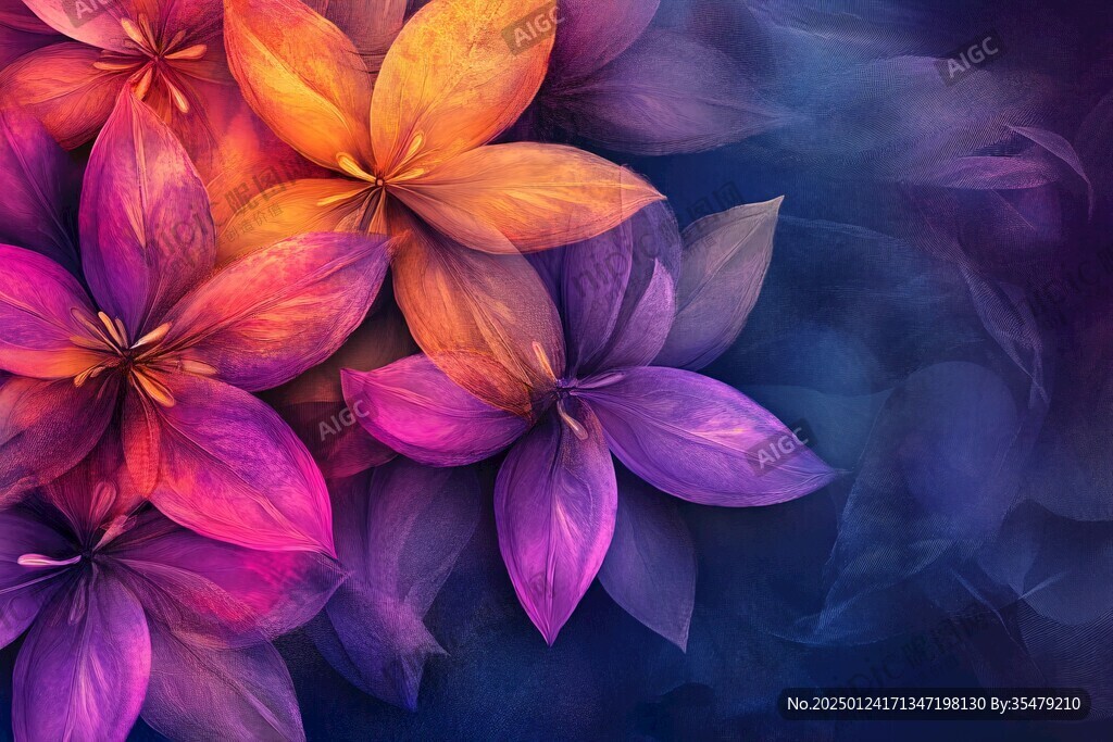 炫彩花朵壁紙