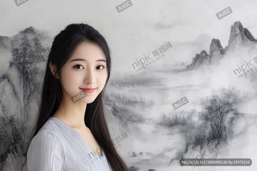 工筆少女