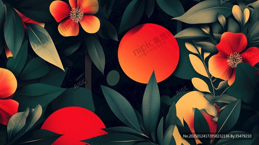 花紅果包裝插畫