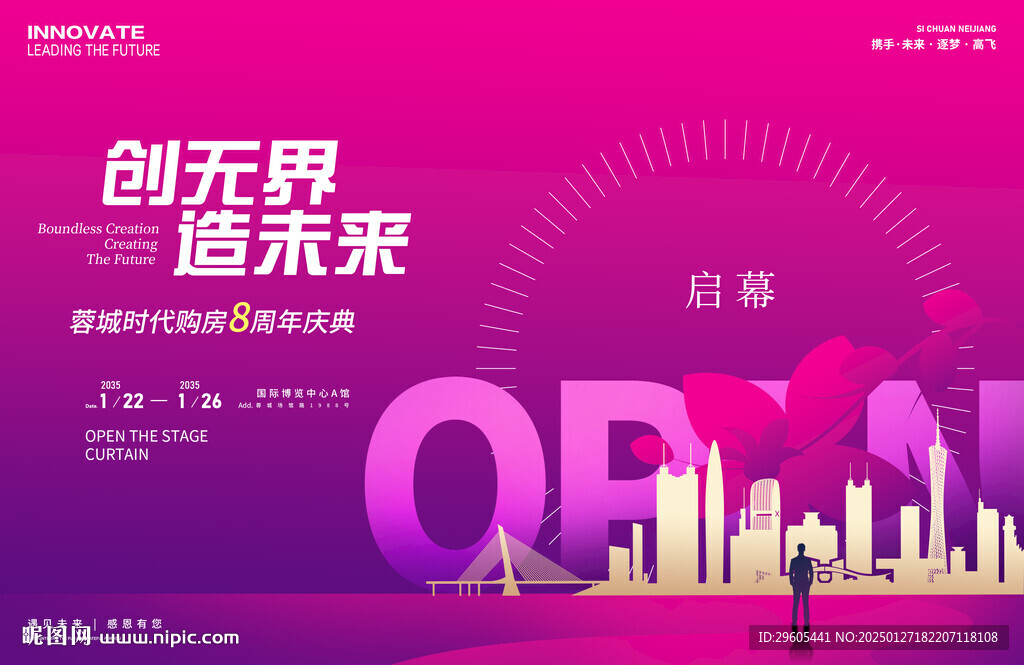 房地產(chǎn)周年慶活動(dòng)展板