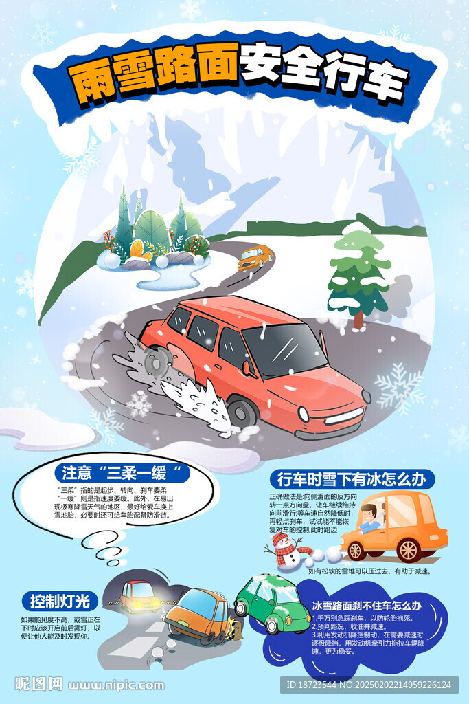 雨雪路面安全行車