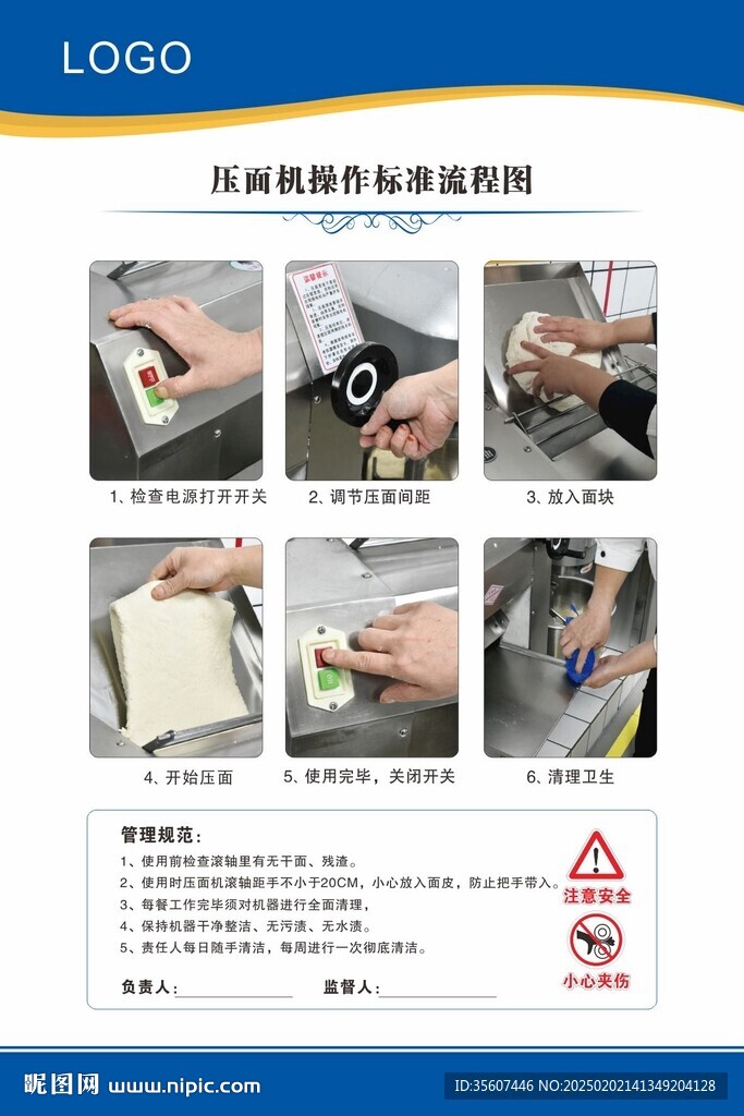 壓面機操作標準