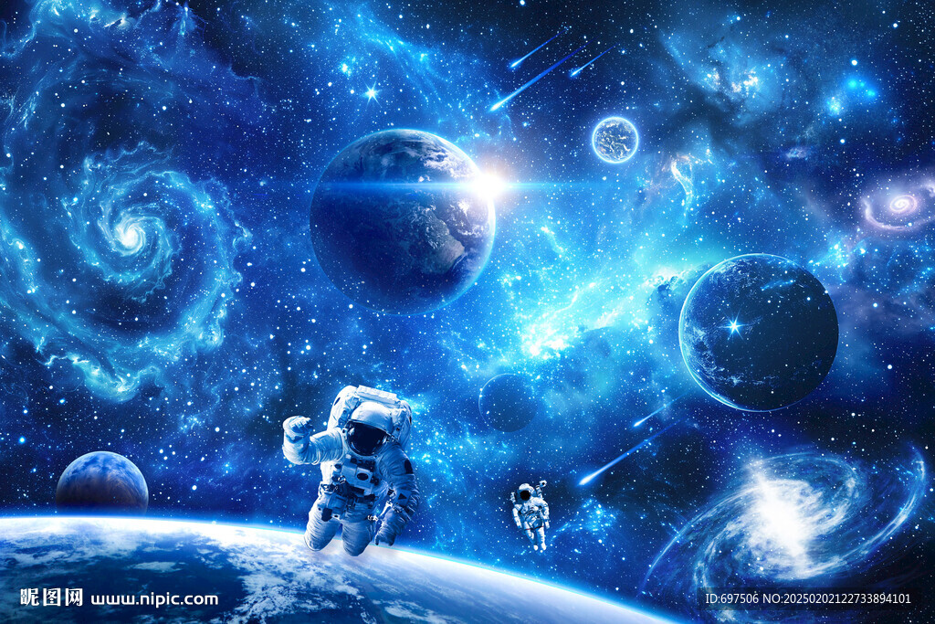 太空宇宙星球宇航員星空黑洞背景