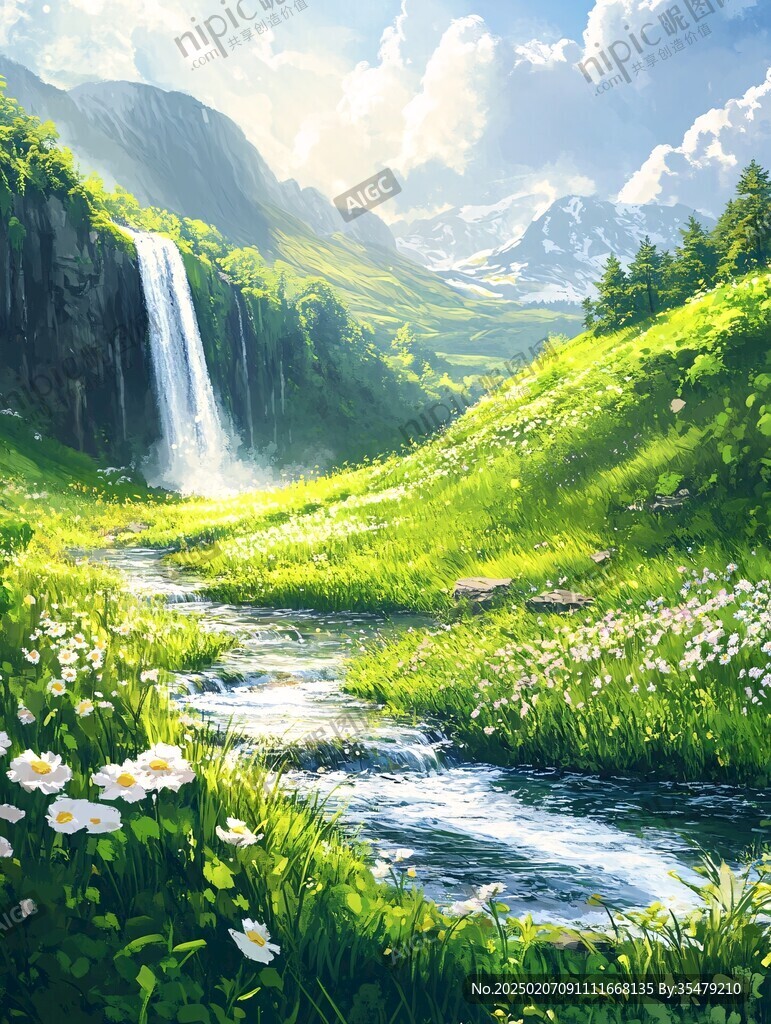 唯美詩意自然風(fēng)景漫畫
