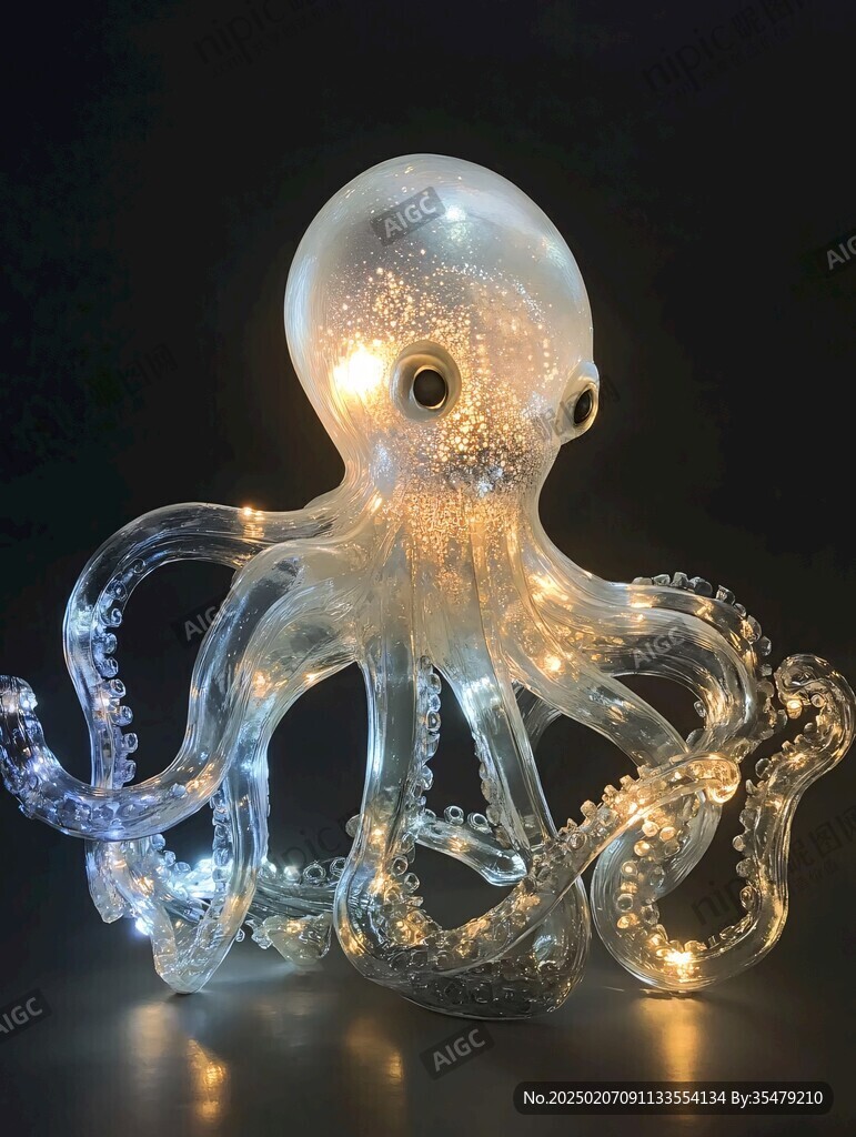 章魚腳燈箱