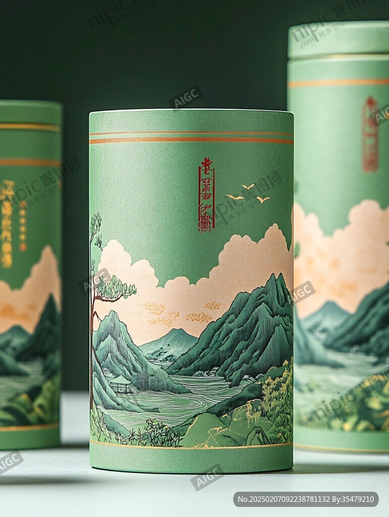 碧螺春插畫包裝設(shè)計(jì)