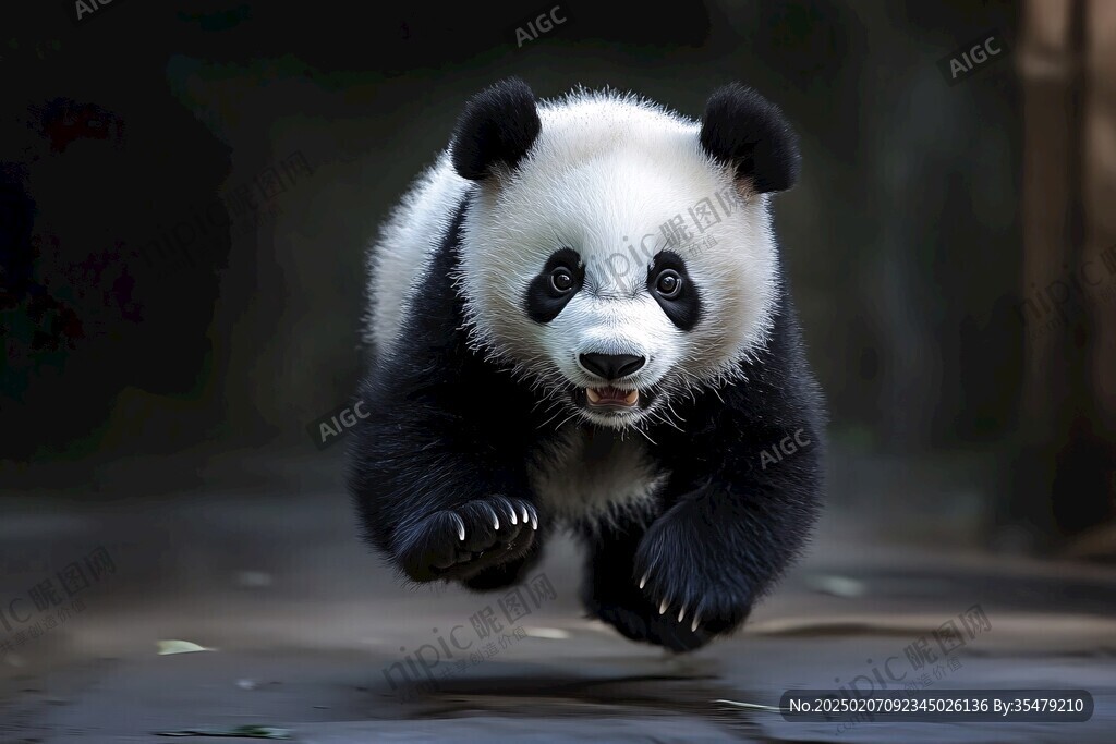 運(yùn)動(dòng)的熊貓