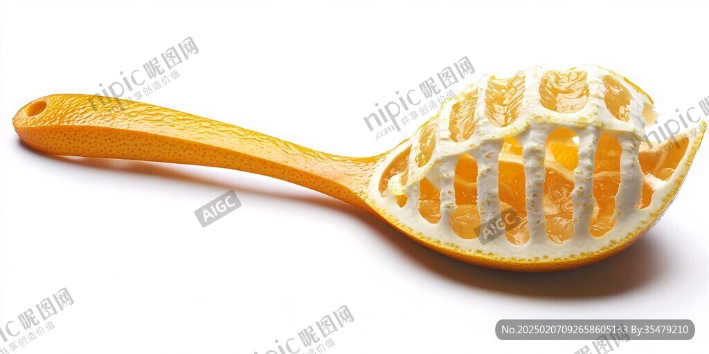 木柄油漏勺