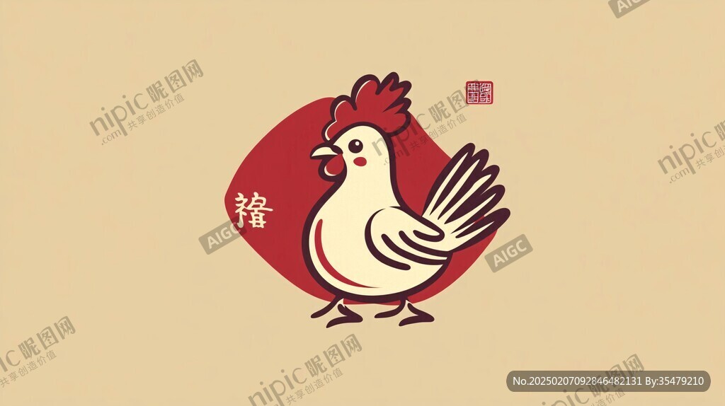 雞設計logo