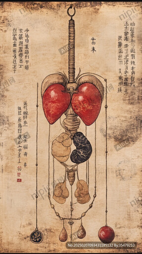 中藥稱插畫