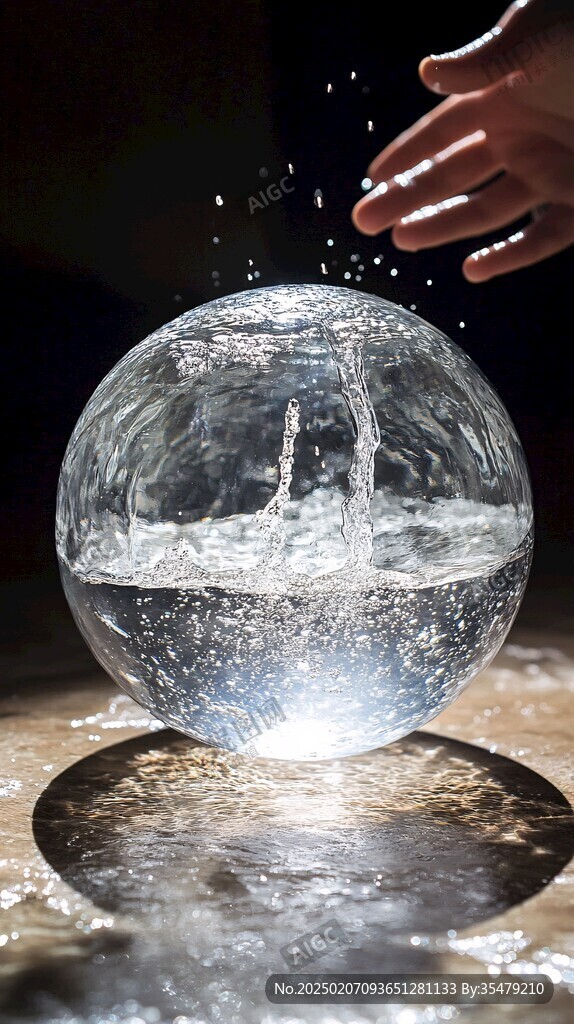 水晶球倒影