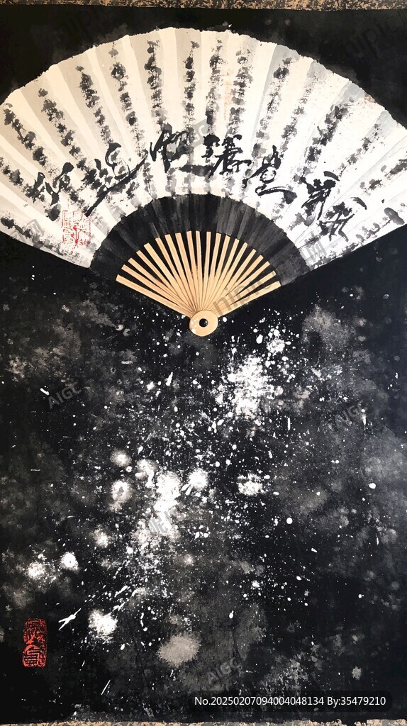 踏雪尋梅扇面