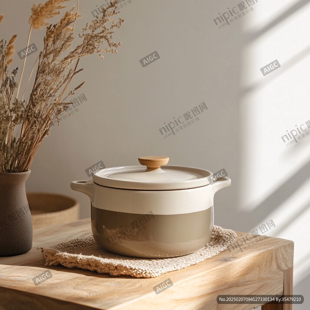 帶蓋夾砂陶煲