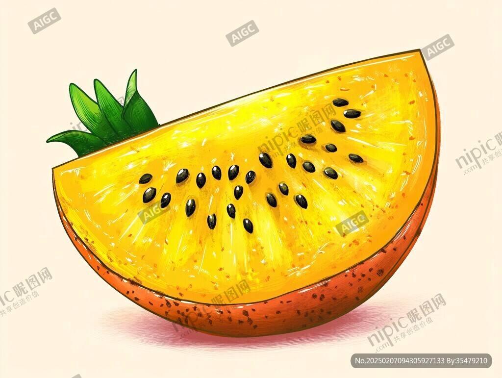 瓜蔞籽插畫