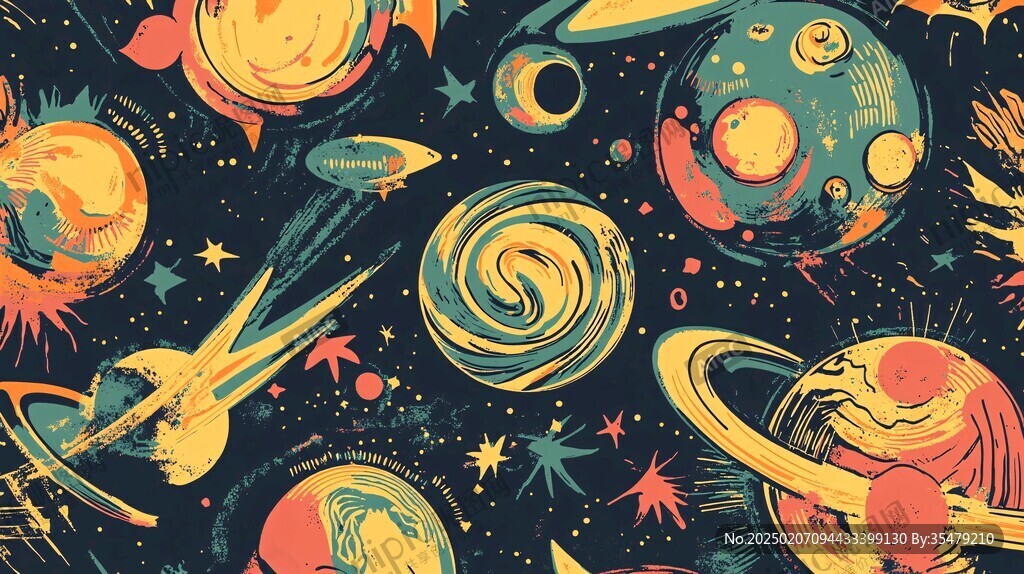 卡通星系圖案