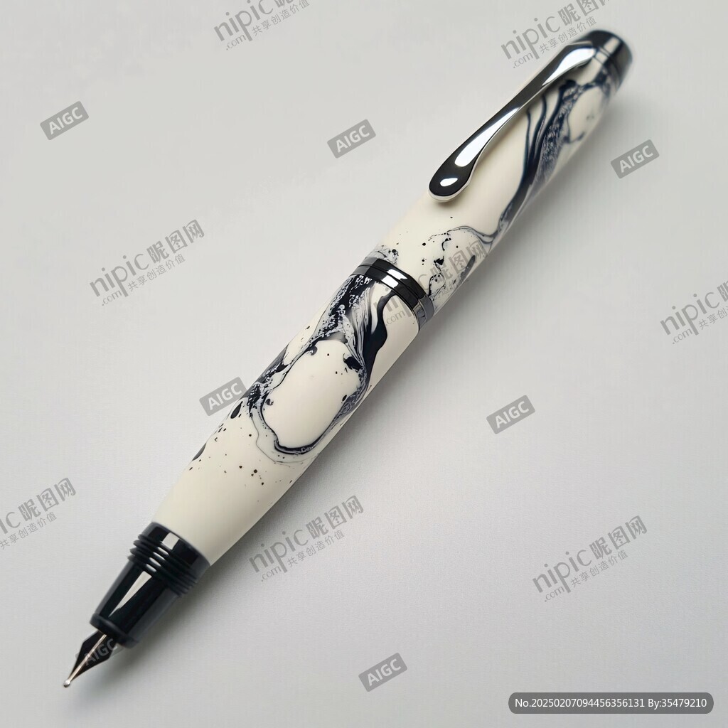 青花瓷鋼筆