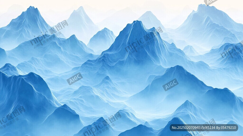 新中式群山山脈