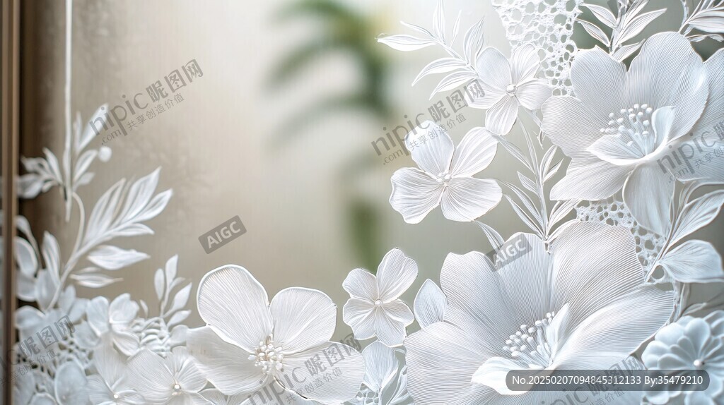 3d花朵背景墻
