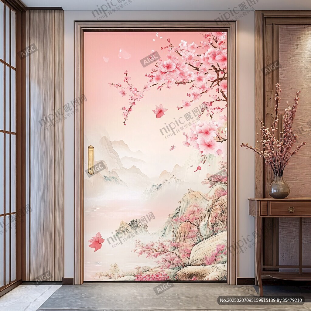 桃花壁紙壁畫