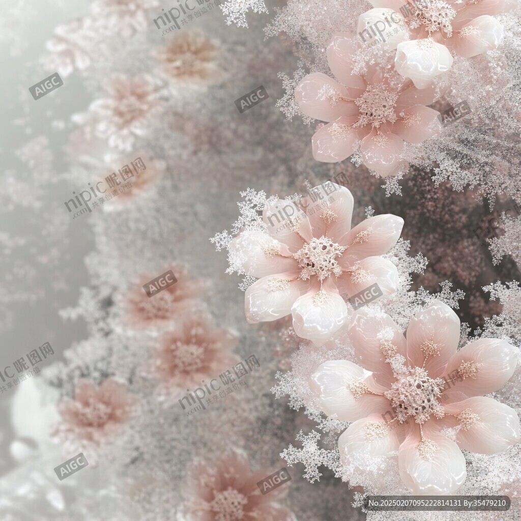夢幻絢麗花朵