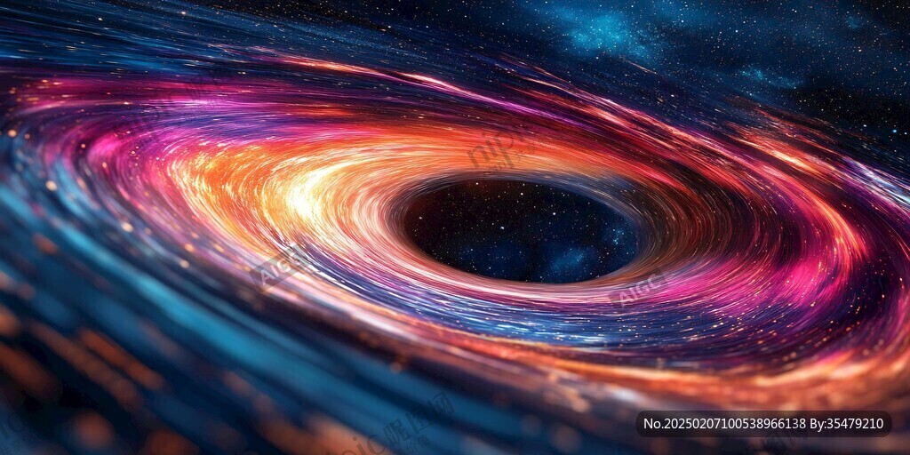 宇宙黑洞背景海報