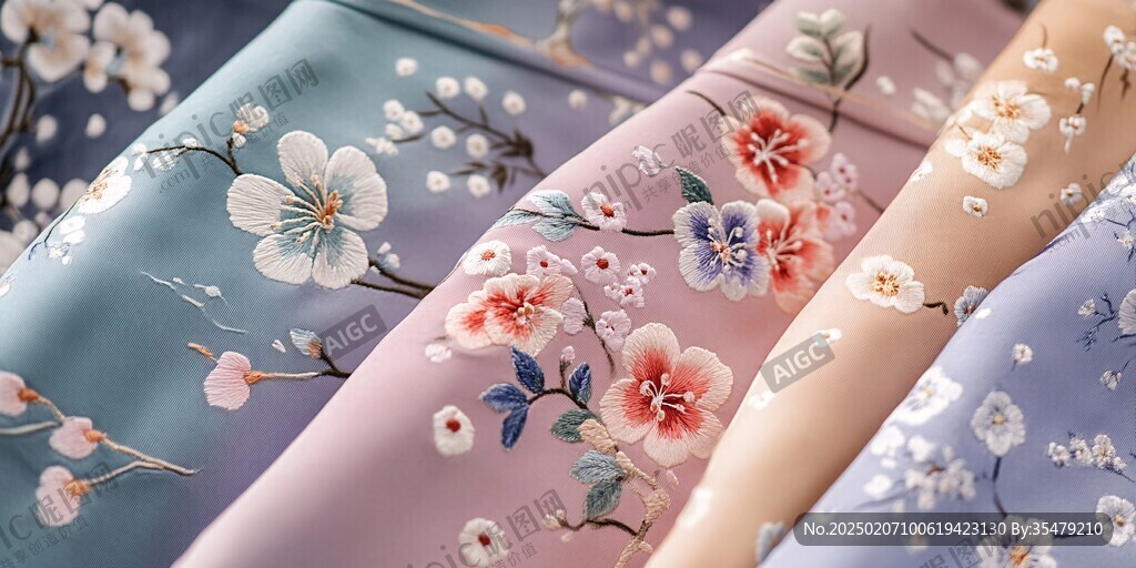 漢服刺繡綢緞