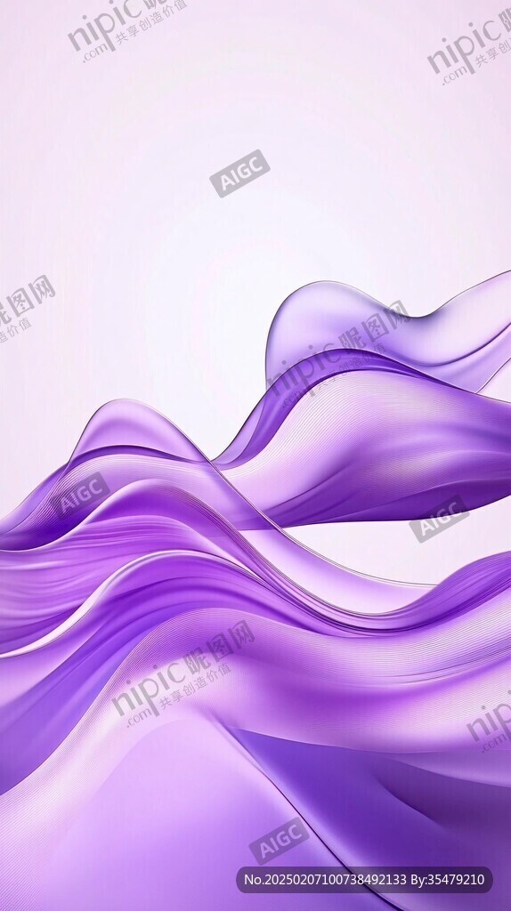 飄逸活力紫色夢幻