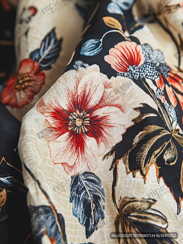 傳統(tǒng)花型服裝抱枕印花
