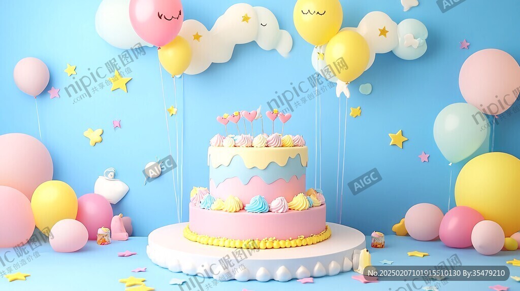 生日宴馬卡龍色