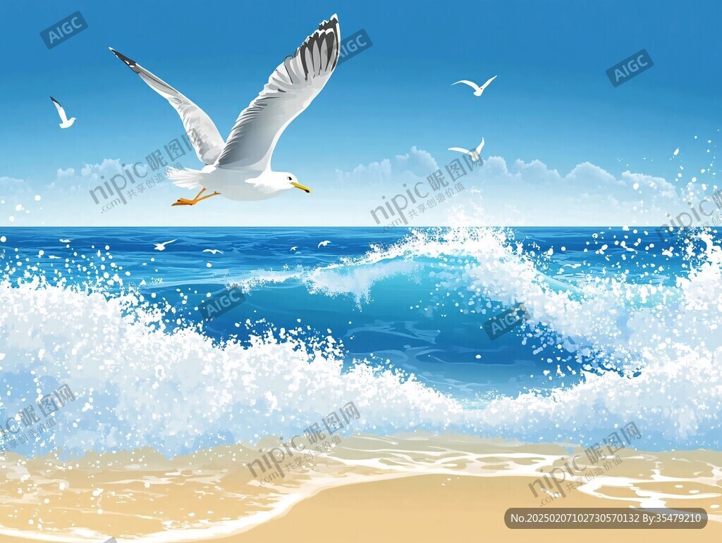 海洋與海鷗