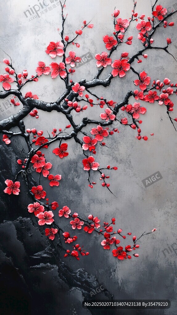 唯美梅花圖