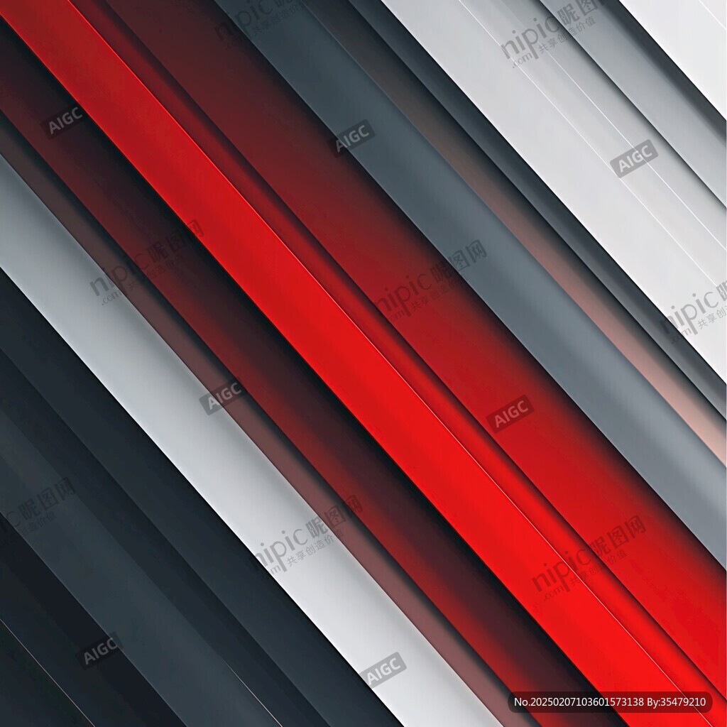 紅色立體色條