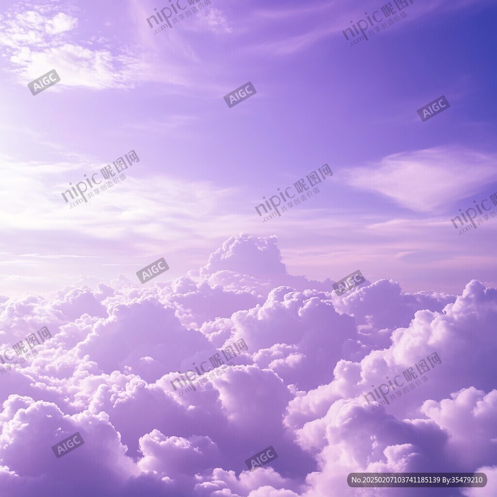 夢(mèng)幻紫色云彩