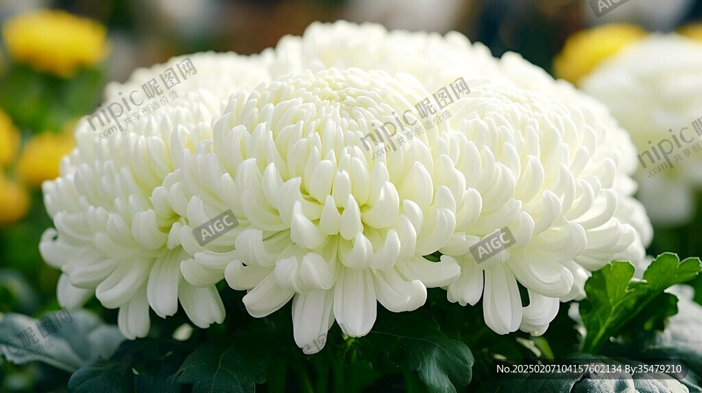 菊花傲雪