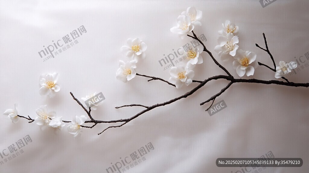 杏花暖色背景