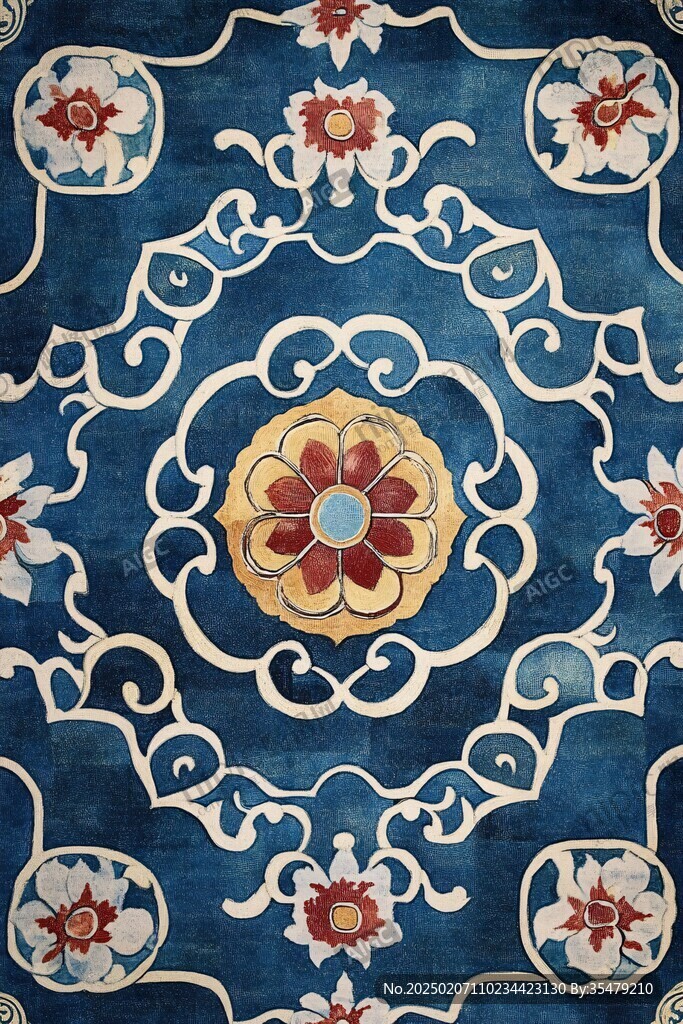 蒙古族藍(lán)色