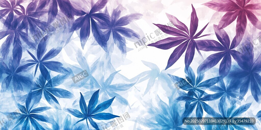抽象花朵絢麗炫彩背景
