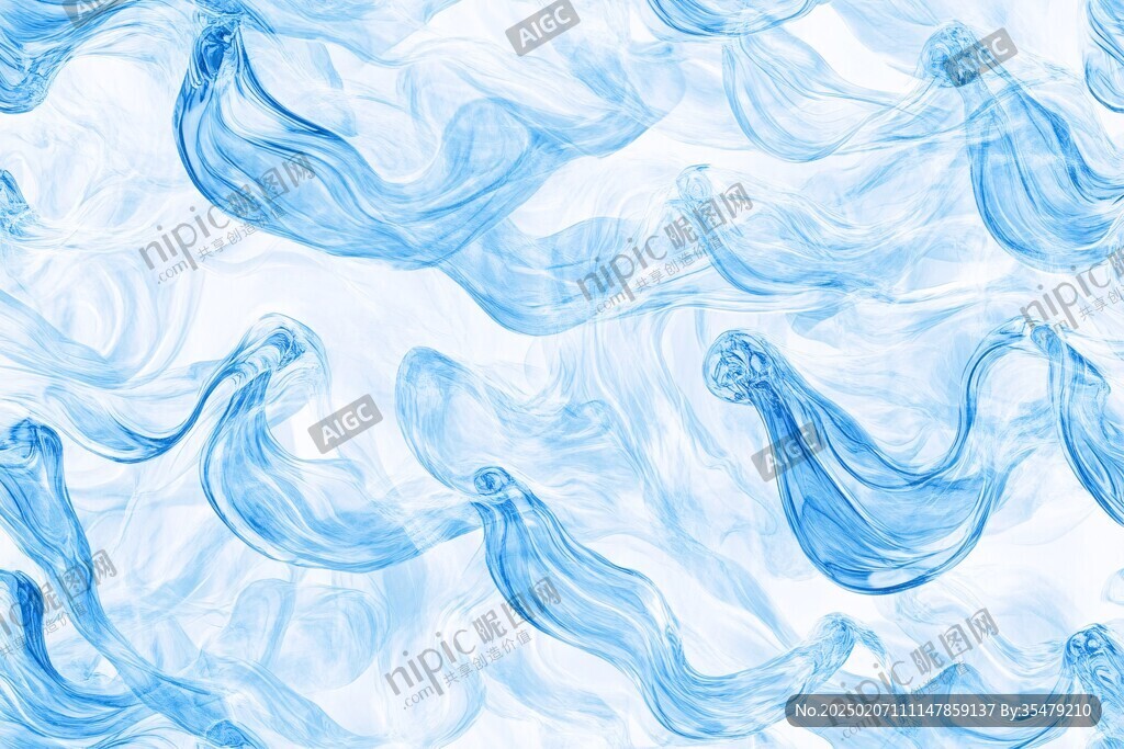 新中式抽象煙霧背景墻