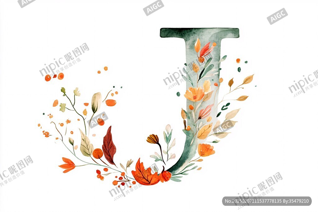 字母插畫(huà)包裝圖案