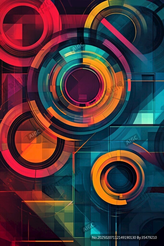 3d立體圈圈背景