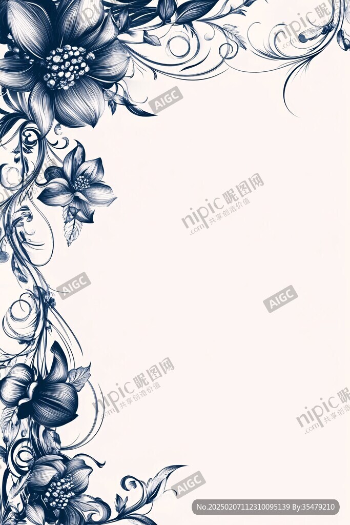 花紋背景邊框