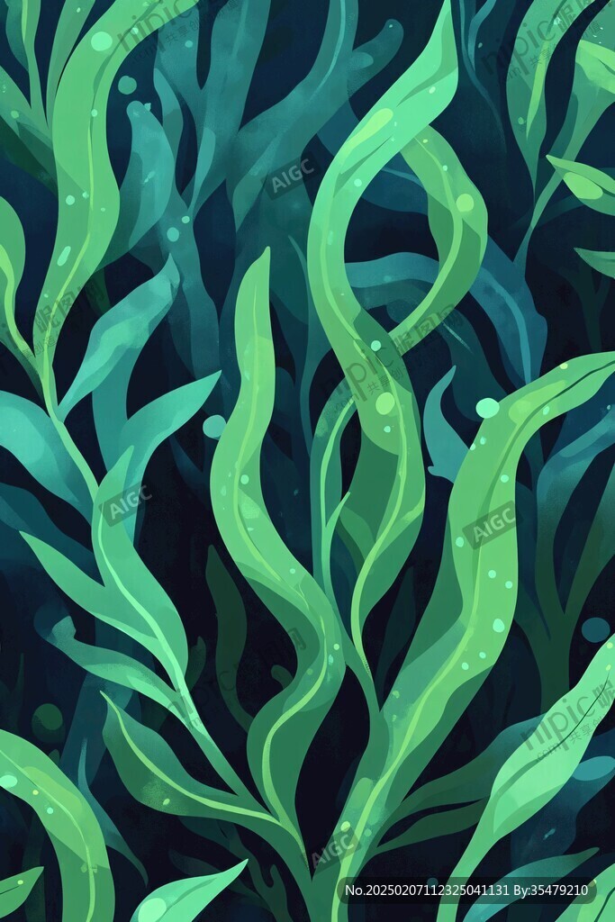 海藻插畫