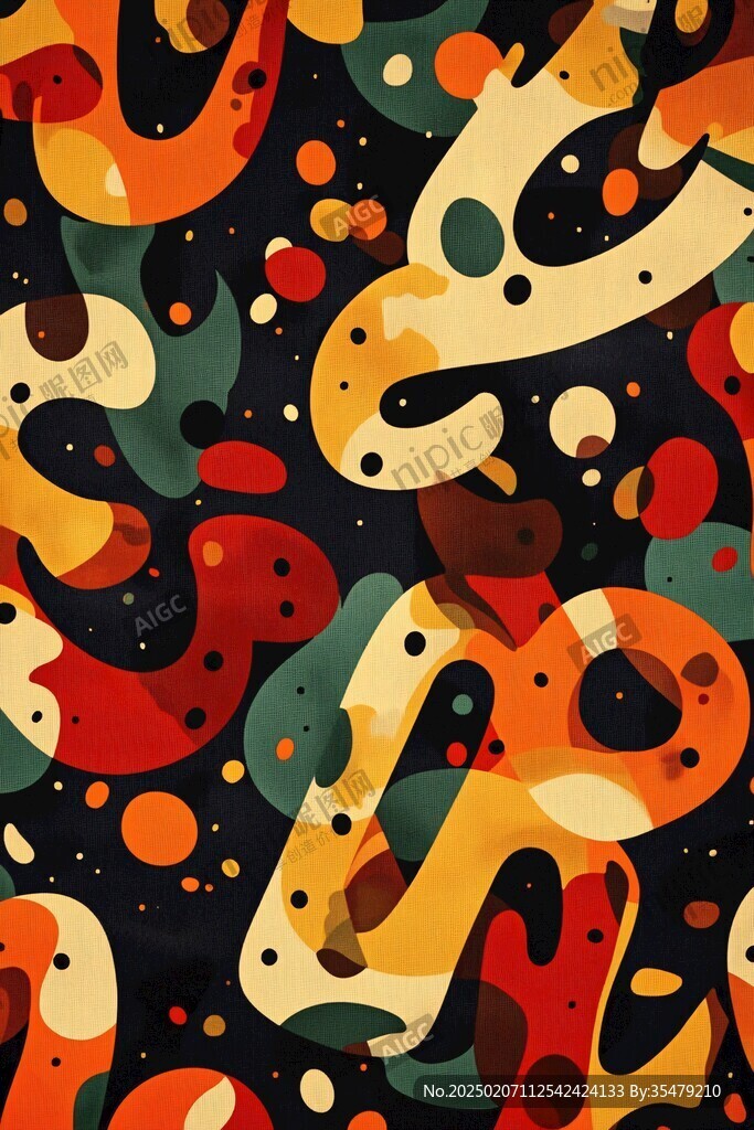 流體元素插畫