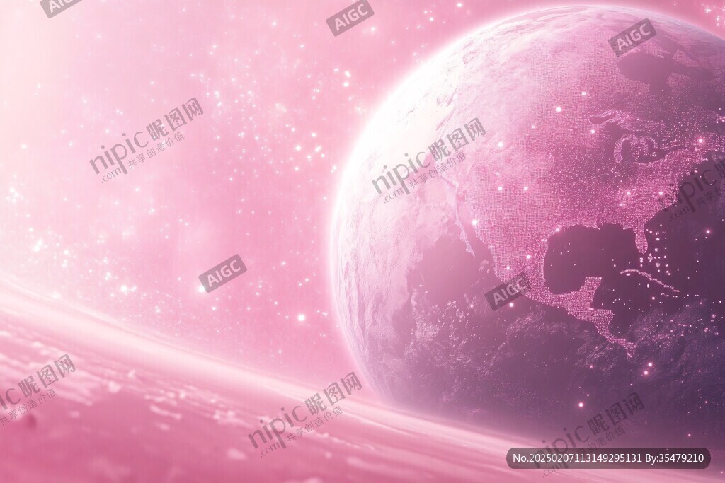 粉紅色的星球