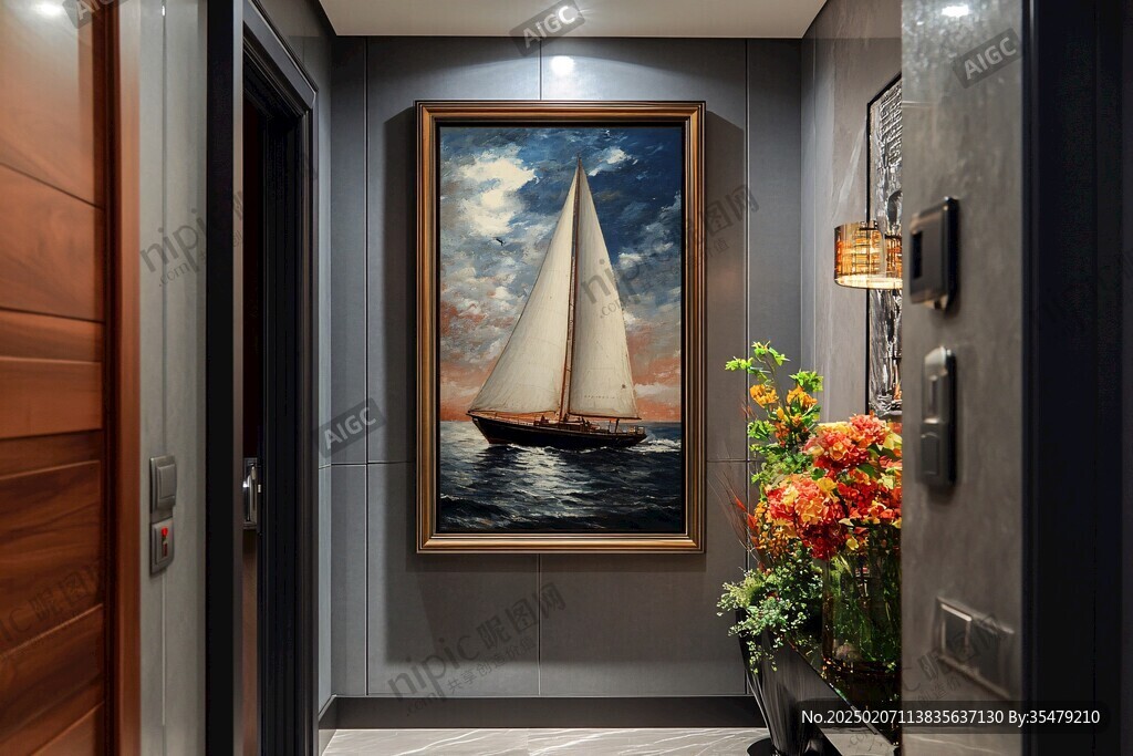 过道走廊房间有框画 过道走廊房间有框画