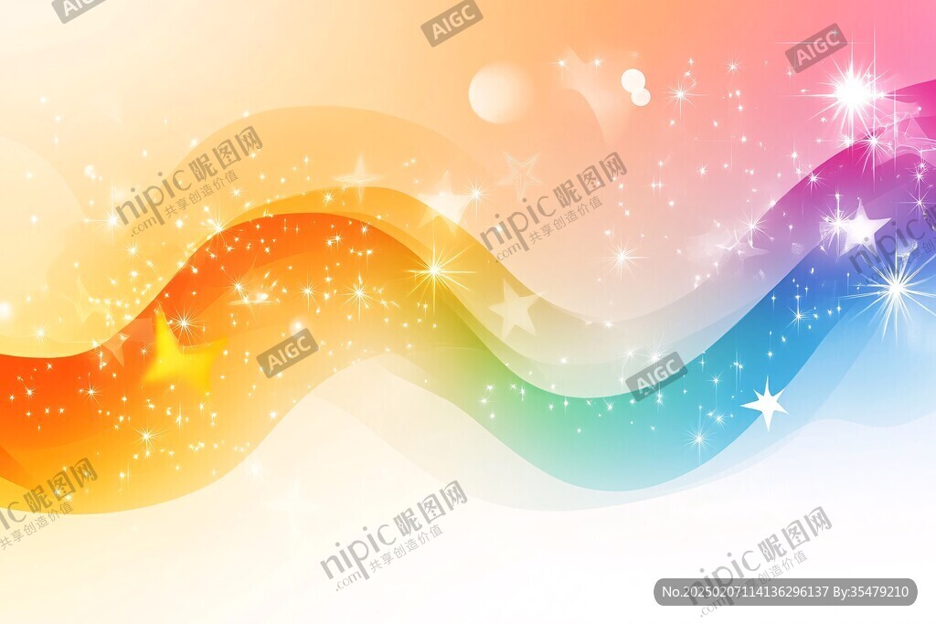 炫彩星光背景